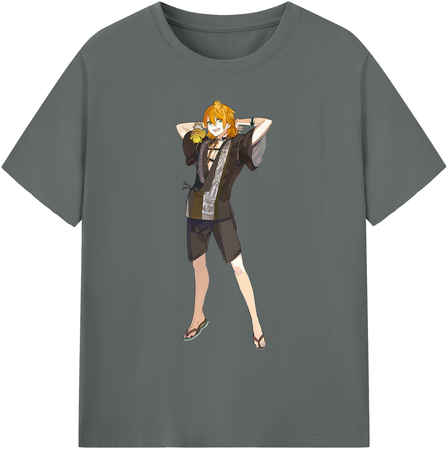 （画像用） 刀剣乱舞 Touken Ranbu 綿100％ メンズ半袖Tシャツ｜肌触りやわらか＆通気性